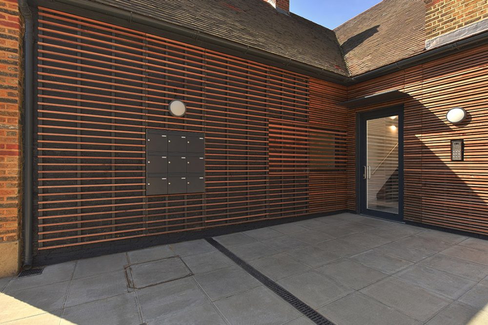 Exterior building photography of a recent architectural project in London.