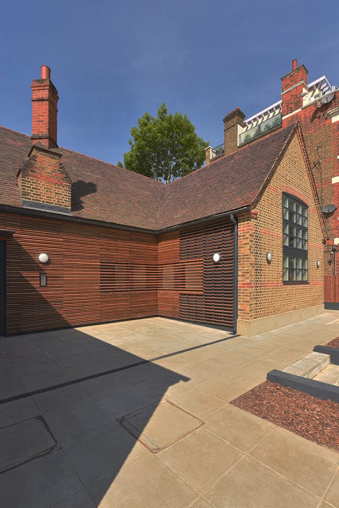 Exterior building photography of a recent architectural project in London.