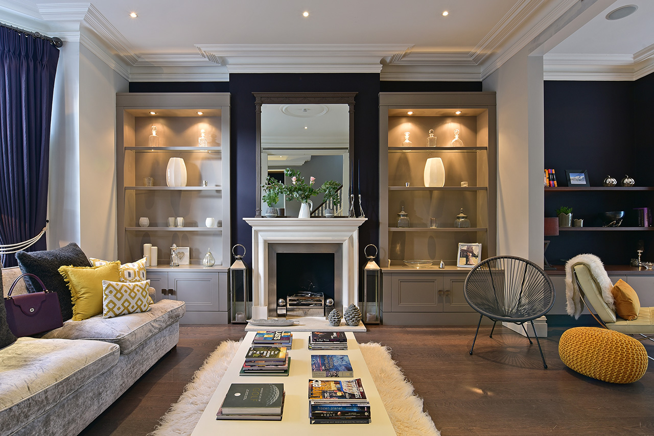 luxury lounge fireplace interior design