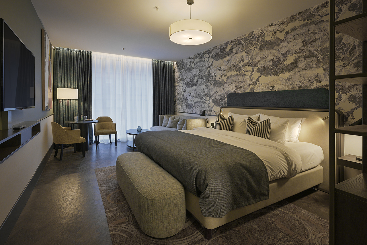 cosy hotel bedroom photo