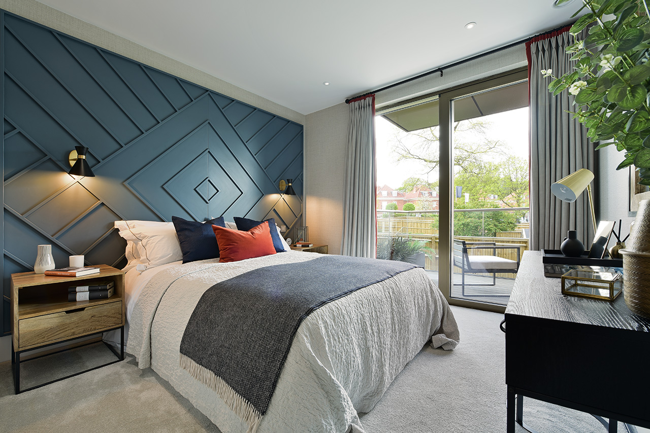 bedroom interior design photography London